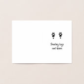 dalDesignNZによるドッグ悔やみや弔慰金ゴールドフォイルカード 箔カード (内部)