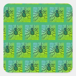 dalDesignNZによるハロウィーンステッカー スクエアシール