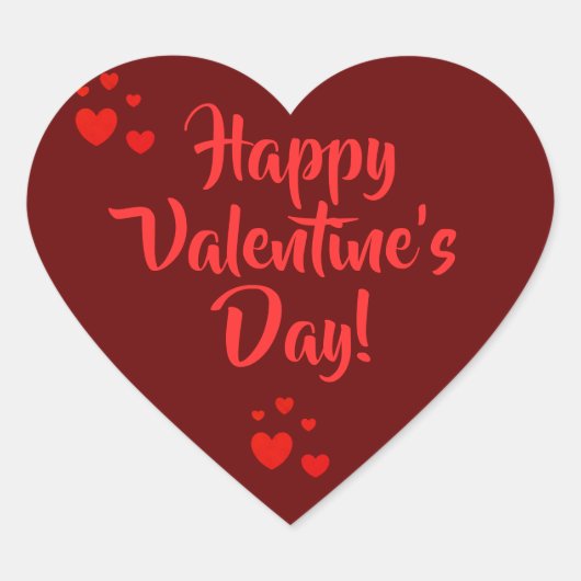 dalDesignNZによるバレンタインのステッカー ハートシール (正面)