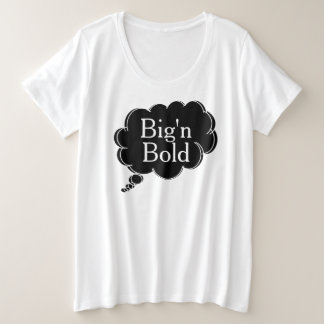 dalDesignNZによるビッグでボールドなTシャツ プラスサイズTシャツ