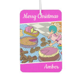 dalDesignNZによるメリークリスマスアンバーカー・フレッシュナー カーエアーフレッシュナー (正面)