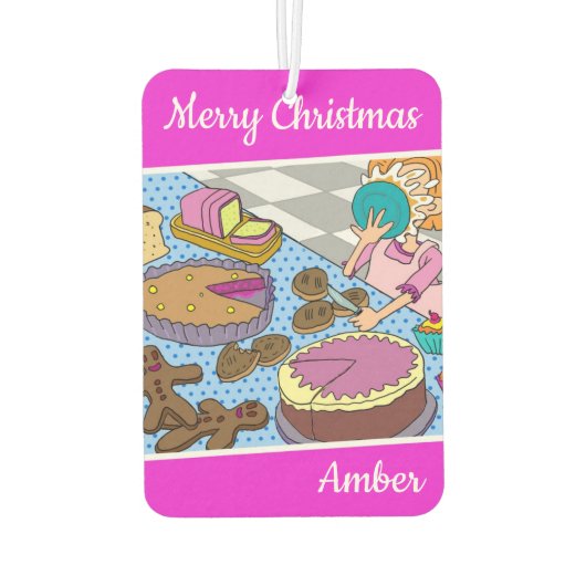 dalDesignNZによるメリークリスマスアンバーカー・フレッシュナー カーエアーフレッシュナー (裏面)