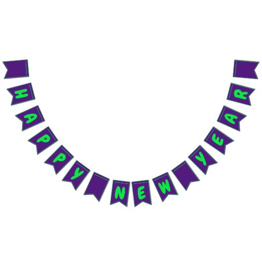 dalDesignNZによる新年のバントのフラグ バンティングフラッグ (全)