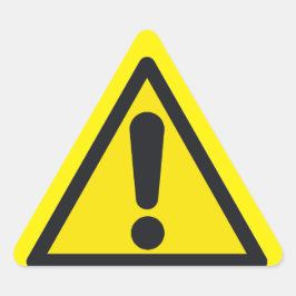 dalDesignNZによる注意シール（20枚） 三角形シール