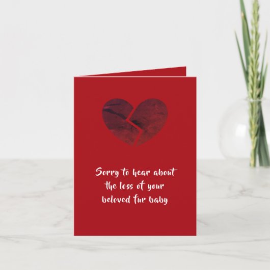 dalDesignNZによる犬の悔やみや弔慰カード カード (正面)