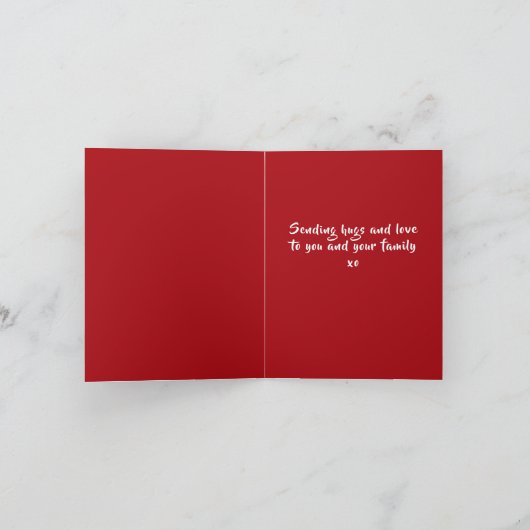 dalDesignNZによる犬の悔やみや弔慰カード カード (内部)