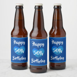 dalDesignNZによる第50回誕生日ビアラベル ビールラベル