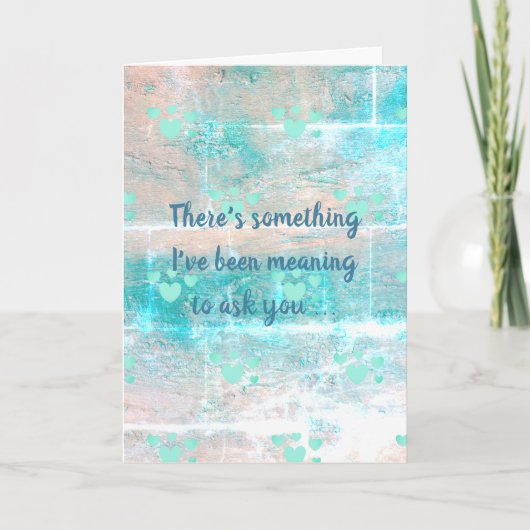 dalDesignNZによる結婚の申し出カード カード (正面)