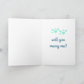 dalDesignNZによる結婚の申し出カード カード (内部)