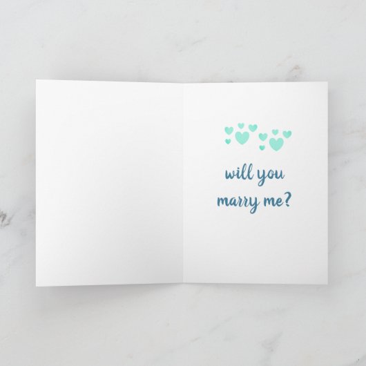 dalDesignNZによる結婚の申し出カード カード (内部)