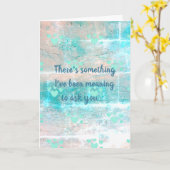 dalDesignNZによる結婚の申し出カード カード (黄色い花)