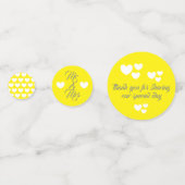 dalDesignNZによる結婚式のテーブルの紙吹雪 コンフェッティ (裏面)