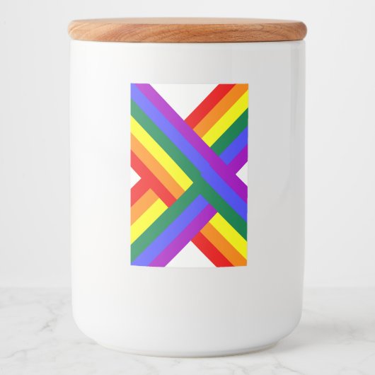 dalDesignNZによる虹のラベル（1枚あたり10） フードラベル (正面)