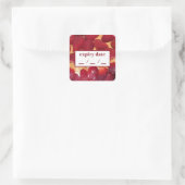 dalDesignNZによる食品シールの有効期限(使用) スクエアシール (バッグ)