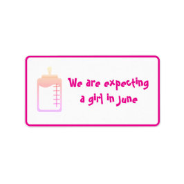 dalDesignNZによる5月のシールで女の子を期待 ラベル