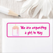 dalDesignNZによる5月のシールで女の子を期待 ラベル (インサイチュ)