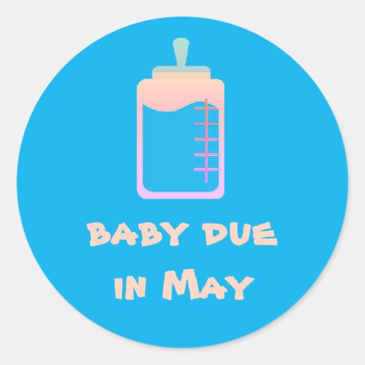 dalDesignNZによる5月のベビースタンプ ラウンドシール (正面)