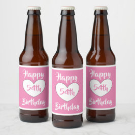 dalDesignNZによる54th誕生日ビアラベル ビールラベル