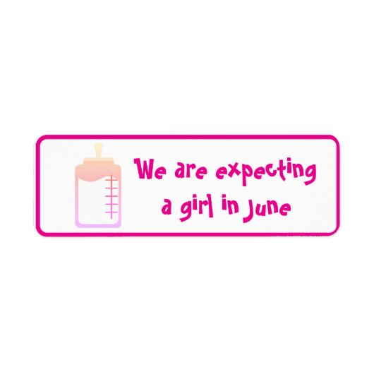 dalDesignNZによる6月のシールで少女を期待 ラベル (正面)