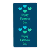 dalDesignNZによるHappy Father's Dayスタンプ ラベル (正面)