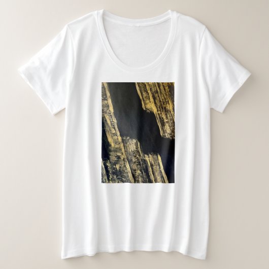 dalDesignNZのサイズのT型 プラスサイズTシャツ (デザイン正面)