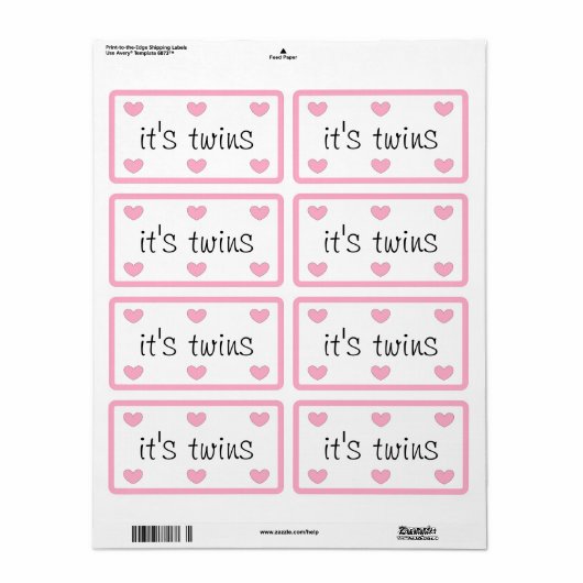 dalDesignNZのツインシール ラベル (フルシート)