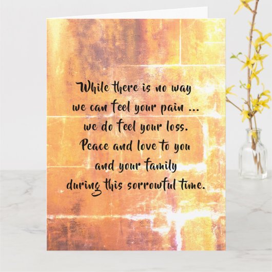 dalDesignNZの共感書 カード (黄色い花)