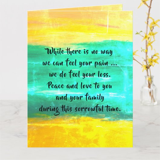 dalDesignNZの共感書 カード (黄色い花)