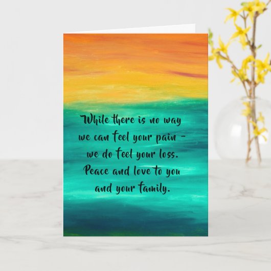 dalDesignNZの共感書 カード (黄色い花)