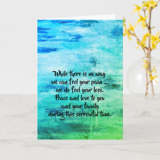 dalDesignNZの哀悼カード カード (黄色い花)