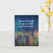 dalDesignNZの誕生日カード カード (黄色い花)