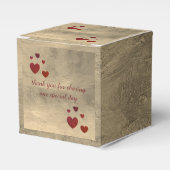 dalDesignNZ結婚のケーキボックス フェイバーボックス (正面サイド)