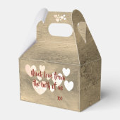 dalDesignNZ結婚のケーキボックス フェイバーボックス (裏面サイド)