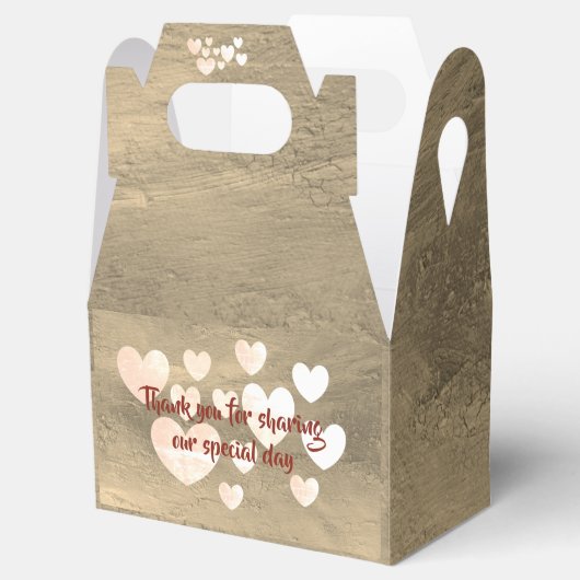 dalDesignNZ結婚のケーキボックス フェイバーボックス (オープン)