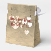 dalDesignNZ結婚のケーキボックス フェイバーボックス (裏面サイド)