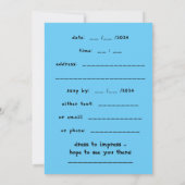 dalDesignNZowEeN 2024パーティー招待状 招待状 (裏面)