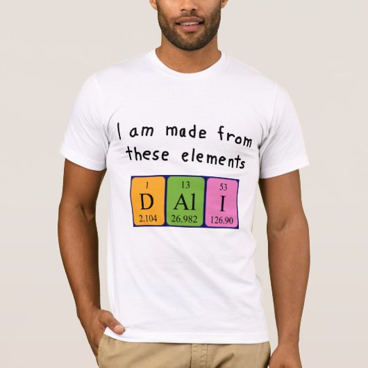 Dali期別表名のシャツ Tシャツ (正面)