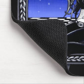 "Dali"の超現実的なMoonlite妖精のマウスパッド マウスパッド (コーナー)