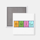 Dalila周期表名磁石 マグネット (正面/裏面)