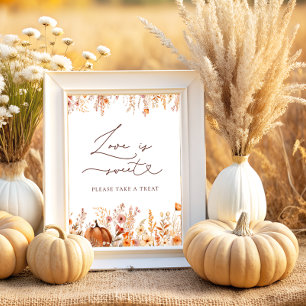 Dall Pumpkin素朴 Love is sweet Take a Treat ポスター