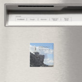 Dall Sheep Atop山Wright、Denali NP、アラスカ マグネット (インサイチュ (食洗機))