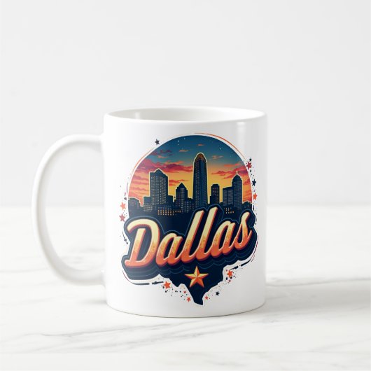 Dallas コーヒーマグカップ (左)