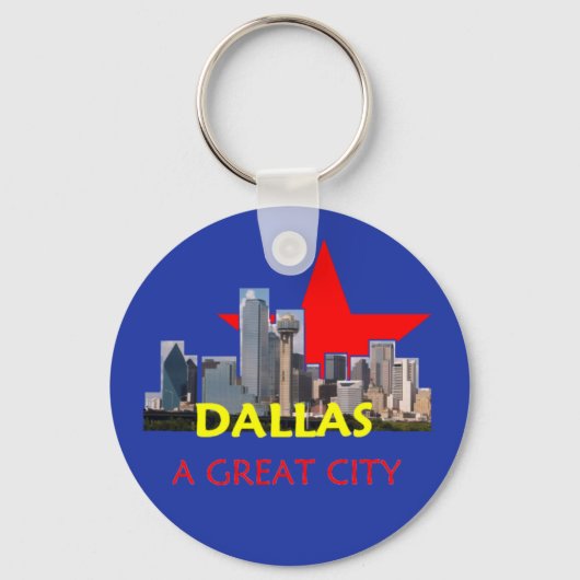 DALLAS Aシティキ素晴らしーチェーン キーホルダー (正面)