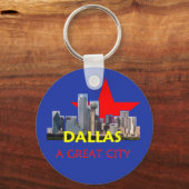 DALLAS Aシティキ素晴らしーチェーン キーホルダー (正面)