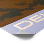 Dallas Art Texas Print Delta Airlines Travel Poste ポスター (角)