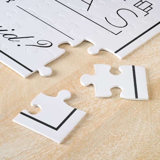 Dallas Bridesmaid Request Jigsawに参加 ジグソーパズル (側面)