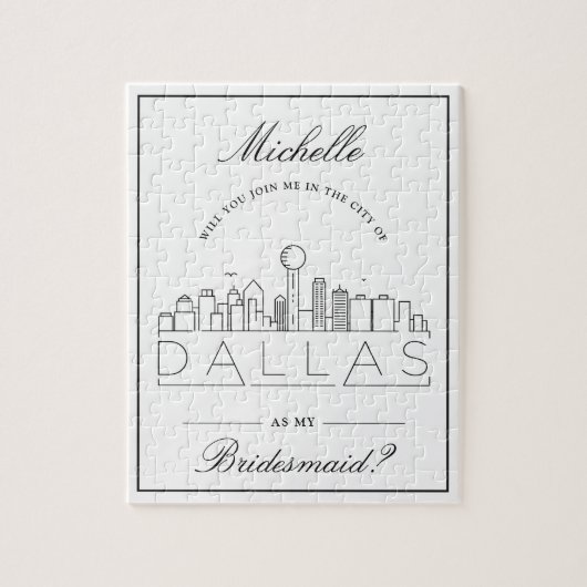 Dallas Bridesmaid Request Jigsawに参加 ジグソーパズル (縦)