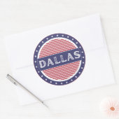 Dallas City Pride Emblem – American Identity ラウンドシール (封筒)