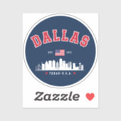 Dallas Cityline – Modern Texas Vibes シール (シート)