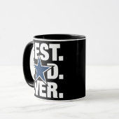 Dallas Fan Best Dad Ever Football Love Father's マグカップ (正面左)